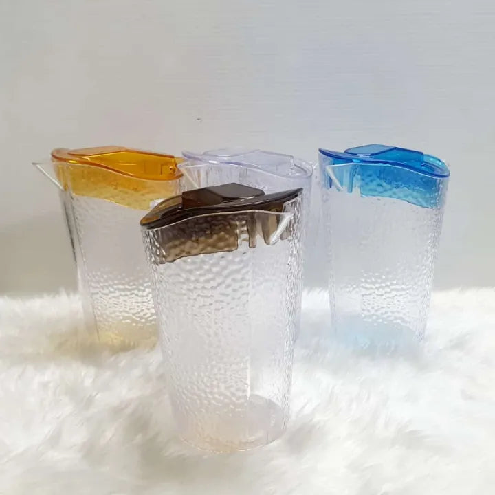 1000ml Transparent Sealed Water Jug, Ribbed Design Thermal Oil Jug, Multipurpose Oil Jug Dispenser, Large Capacity Water Container For Home 1000ml Transparent Sealed Water Jug, Ribbed Design Thermal Oil Jug, Multipurpose Oil Jug Dispenser, Large Capacity Water Container For Home